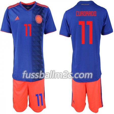 Fußballtrikots Kolumbien Cuadrado 11 Kinder Auswärts Trikotsatz WM 2018